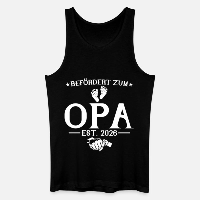 Befördert zum Opa est. 2026 - Männer Bio Tank Top - Schwarz