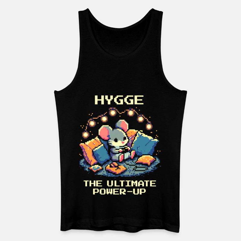 Hygge: Das ultimative Power-Up - Männer Bio Tank Top - Schwarz