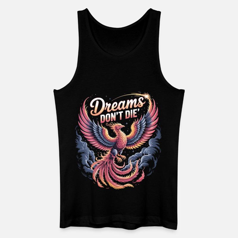 Mythischer Phönix mit Motiv  - Männer Bio Tank Top - Schwarz