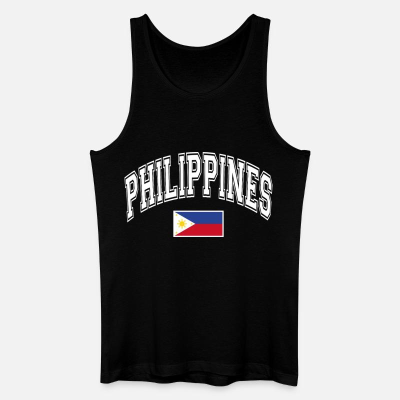 Philippinen Flagge - Männer Bio Tank Top - Schwarz