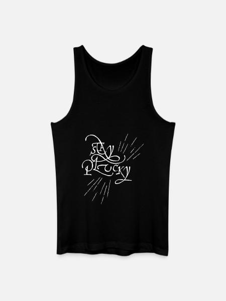 Stay Plucky - Men’s Organic Tank Top - black