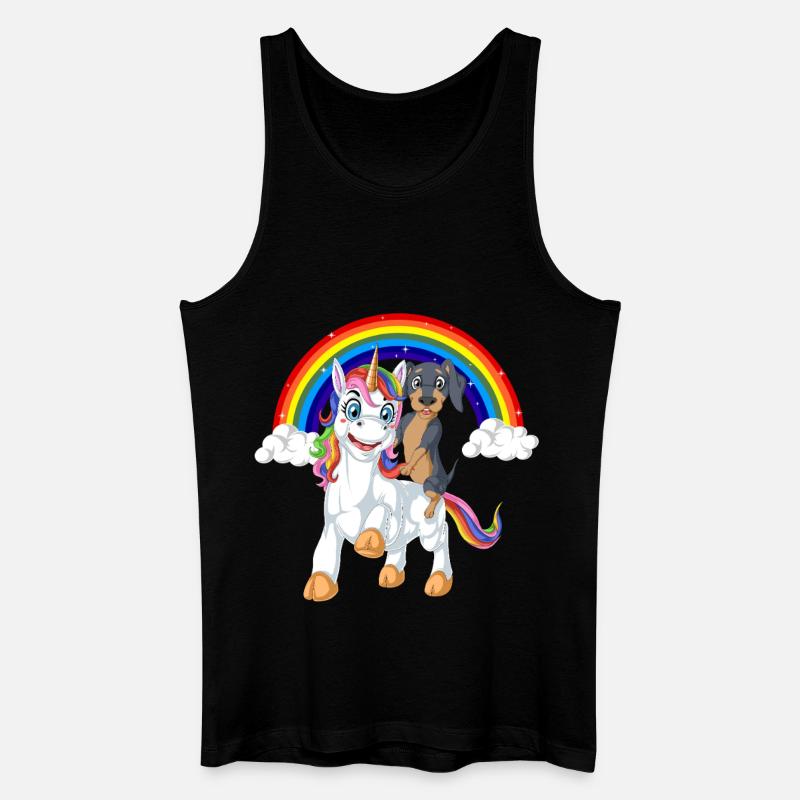 Dackel - Männer Bio Tank Top - Schwarz
