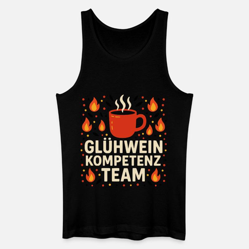 Glühwein Kompetenz Team - Männer Bio Tank Top - Schwarz