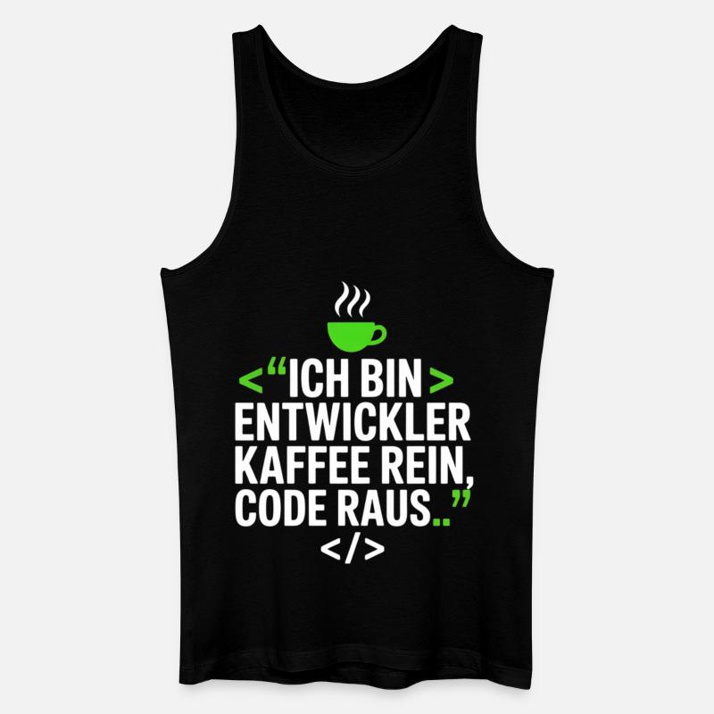 Developer Coffee Saying - Men’s Organic Tank Top - black