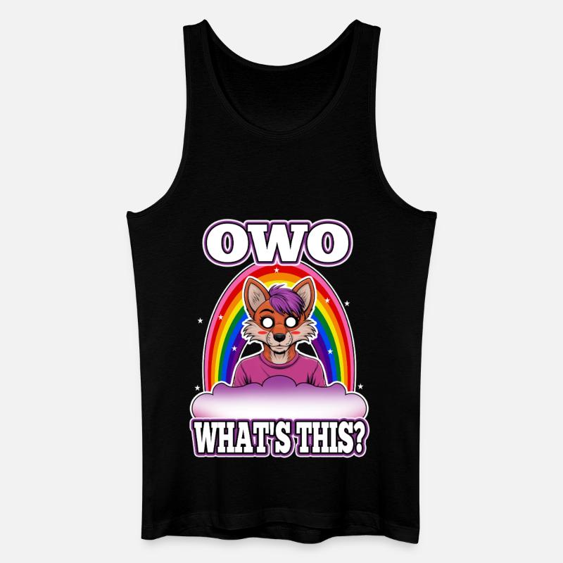 OwO What's This? - Männer Bio Tank Top - Schwarz