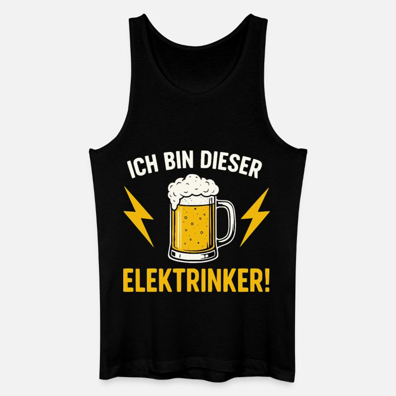 Elektrinker - Männer Bio Tank Top - Schwarz