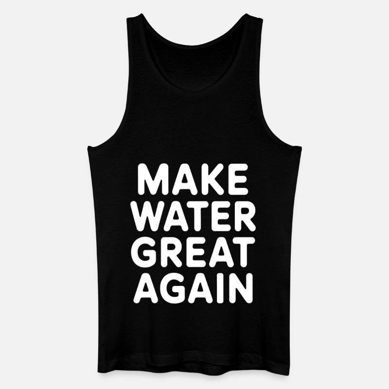 Wasseraufbereitung Make Water Great Again - Männer Bio Tank Top - Schwarz