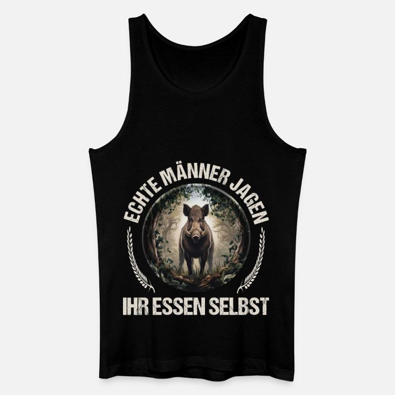 Jäger Spruch - Männer Bio Tank Top - Schwarz