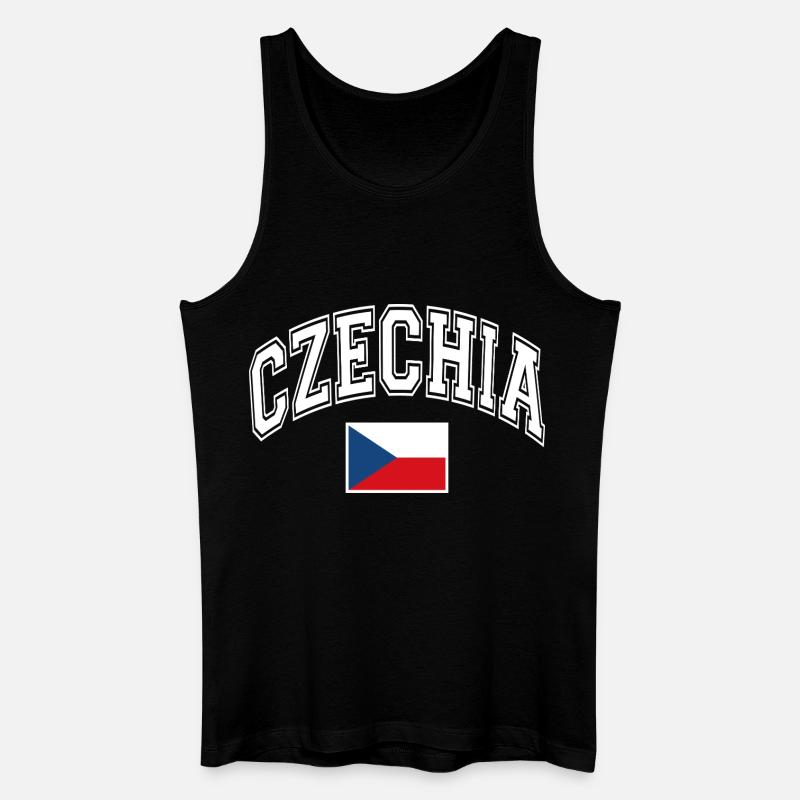Drapeau de la République tchèque - Débardeur bio Homme - noir