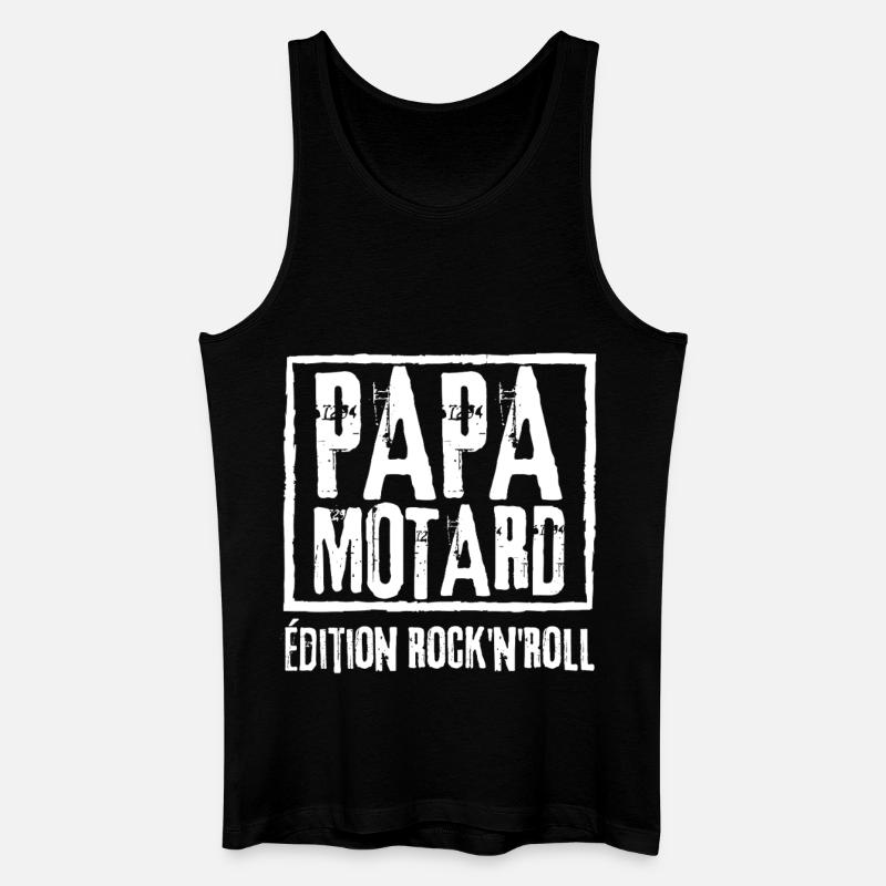 BIKER DAD Rock Edition - Men’s Organic Tank Top - black