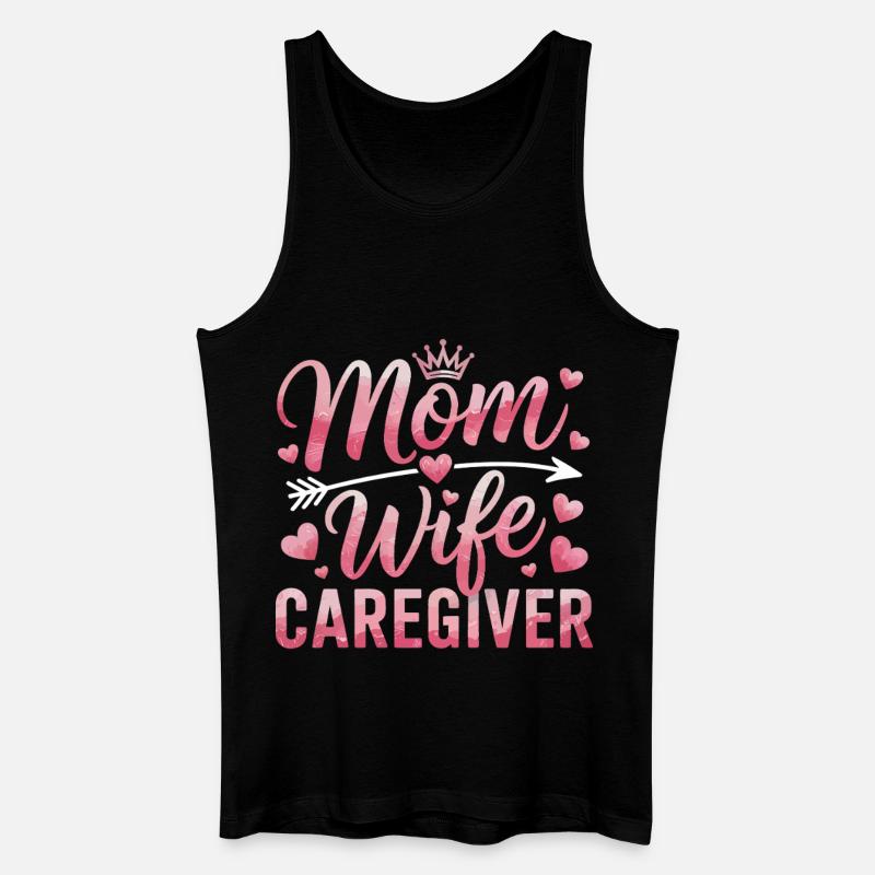 Mutter Tochter Herz Motiv - Männer Bio Tank Top - Schwarz