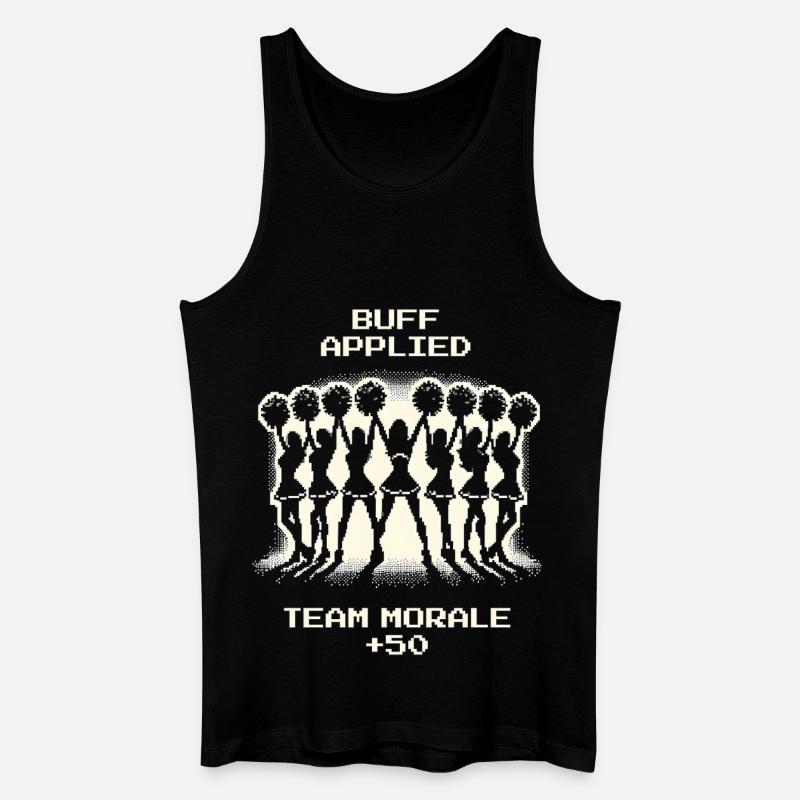 Team-Moral +50 | Cheerleading - Männer Bio Tank Top - Schwarz