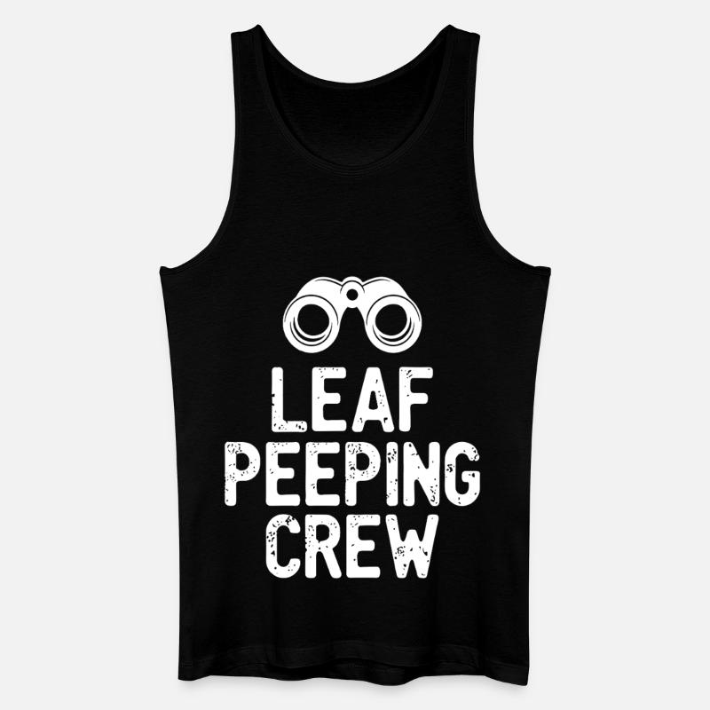 Leaf Peeping Crew Spruch Zitat - Männer Bio Tank Top - Schwarz