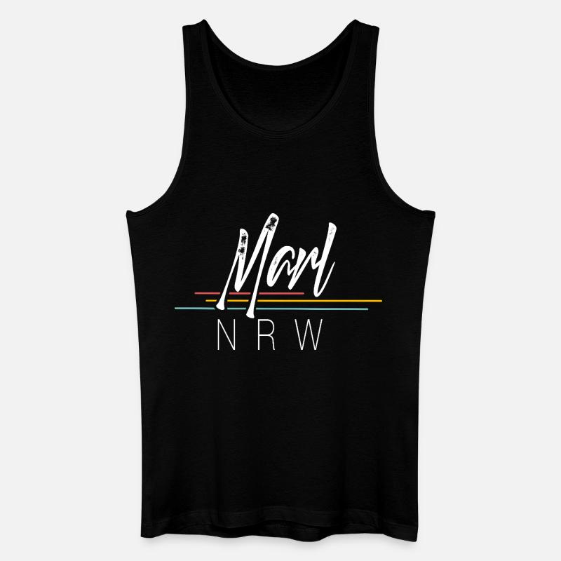 Marl - Männer Bio Tank Top - Schwarz