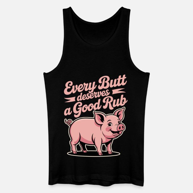 BBQ Griller Grillen Spruch lustig - Männer Bio Tank Top - Schwarz