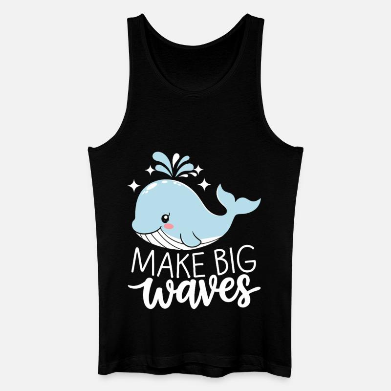 Make Big Waves With Confidence - Men’s Organic Tank Top - black