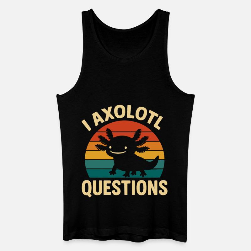 Axolotl - Männer Bio Tank Top - Schwarz