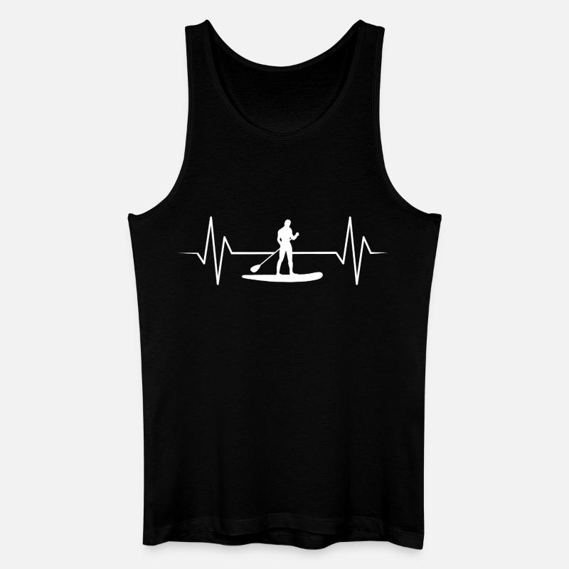 Stand Up Paddling - Männer Bio Tank Top - Schwarz