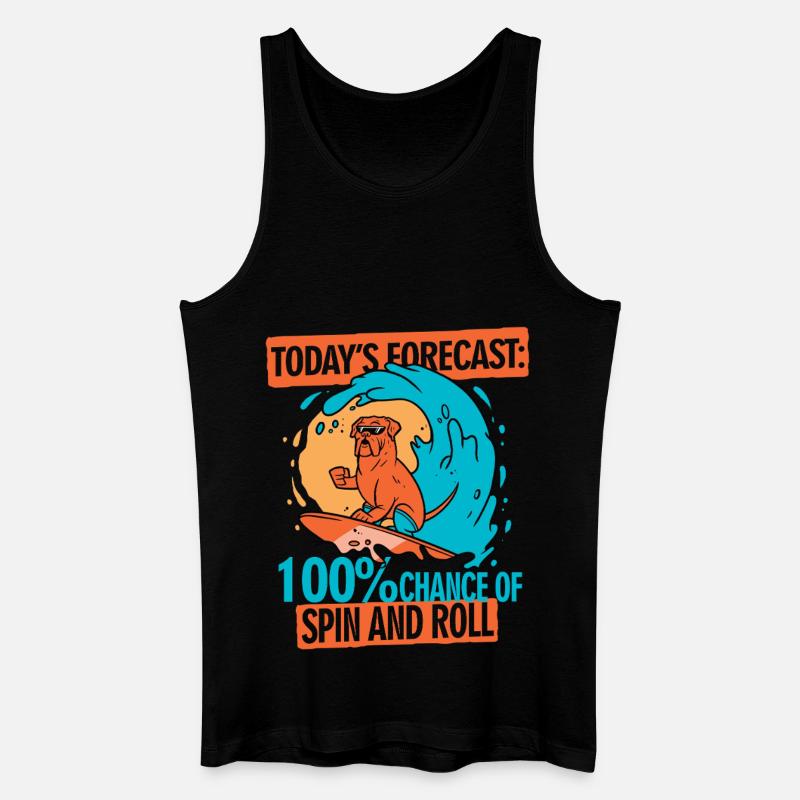Bodyboarding Bodyboarder Spin And Roll - Männer Bio Tank Top - Schwarz