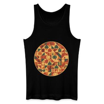 autumn vibes - Men’s Organic Tank Top - black - Front