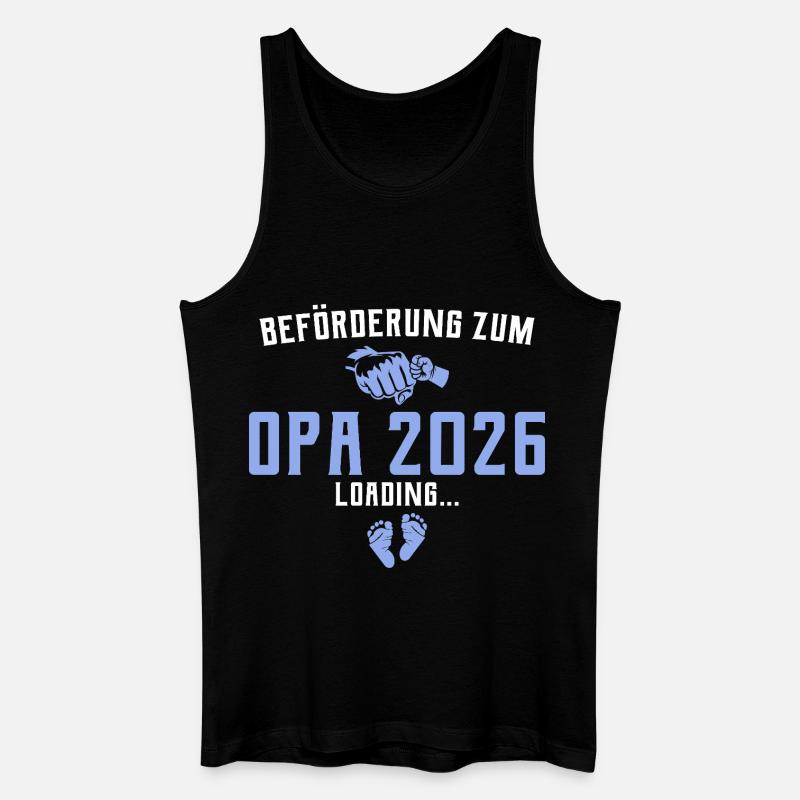 Beförderung zum Opa 2026 loading - Männer Bio Tank Top - Schwarz
