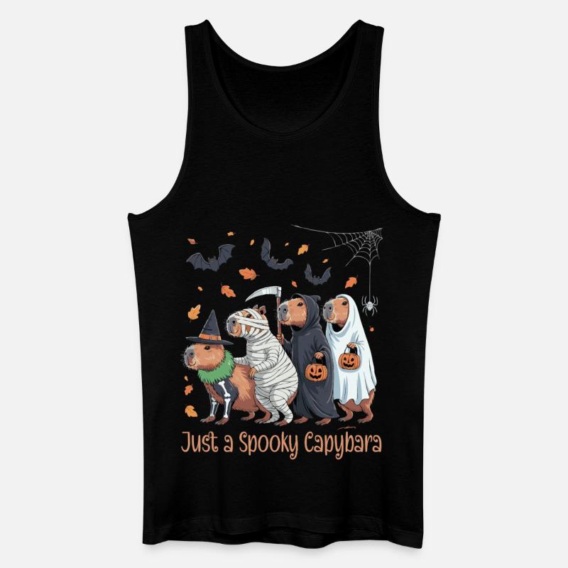 Capybara Halloween Kostüm - Männer Bio Tank Top - Schwarz