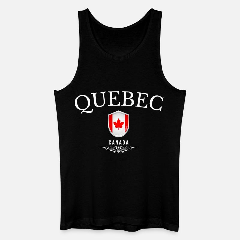 Québec Canada, souvenir Québec - Débardeur bio Homme - noir
