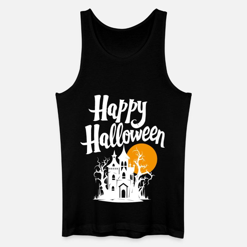 Fröhliches Halloween - Männer Bio Tank Top - Schwarz