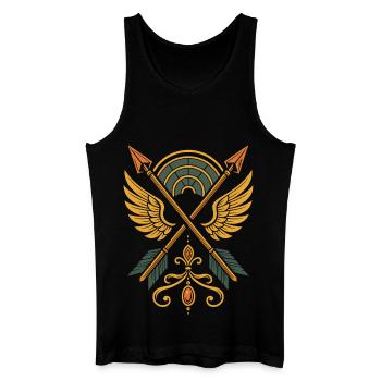 Archery Target Archer Bow Hunting Design - Men’s Organic Tank Top - black - Front