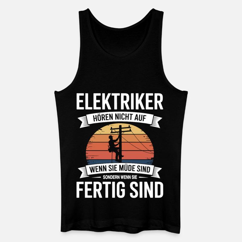 Elektriker - Männer Bio Tank Top - Schwarz