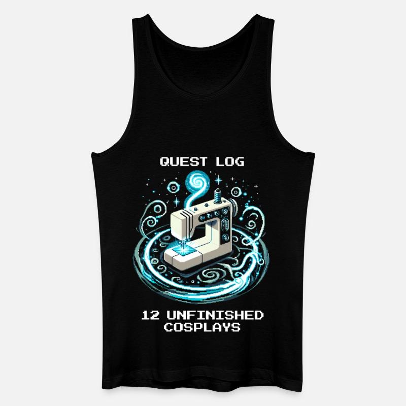 Quest-Log: 12 unfertige Cosplays | Cosplay - Männer Bio Tank Top - Schwarz
