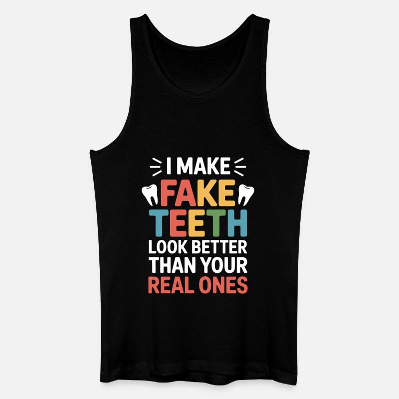 Dental Technician Precision Work  - Men’s Organic Tank Top - black