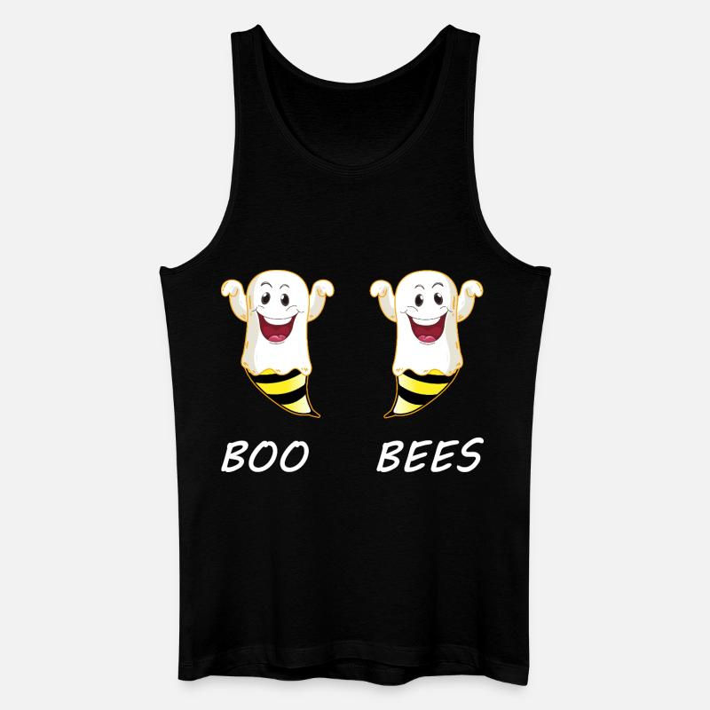 Buh-Bienen Halloween-Paar - Männer Bio Tank Top - Schwarz