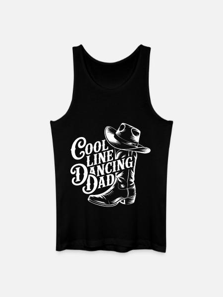 Cool Line Dancing Dad Design - Men’s Organic Tank Top - black