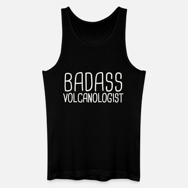 Volcanologist Badass Volcanology - Männer Bio Tank Top - Schwarz