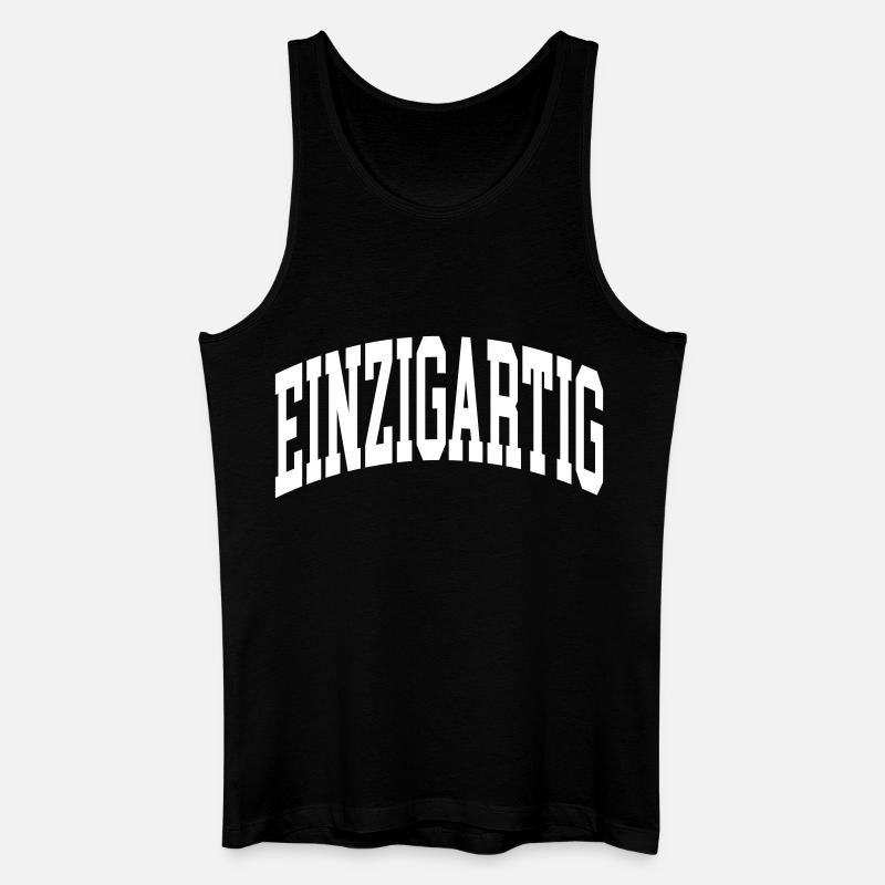 Einzigartig - Männer Bio Tank Top - Schwarz