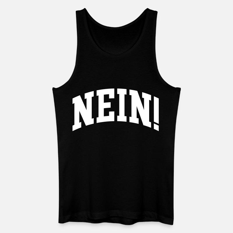 Nein - Männer Bio Tank Top - Schwarz