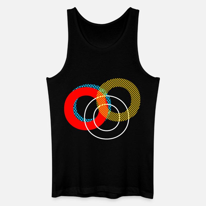 O Lettering Design - Männer Bio Tank Top - Schwarz