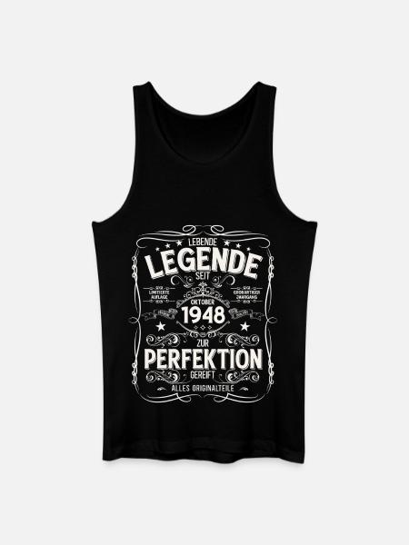 77th Birthday Original October 1948 - Men’s Organic Tank Top - black