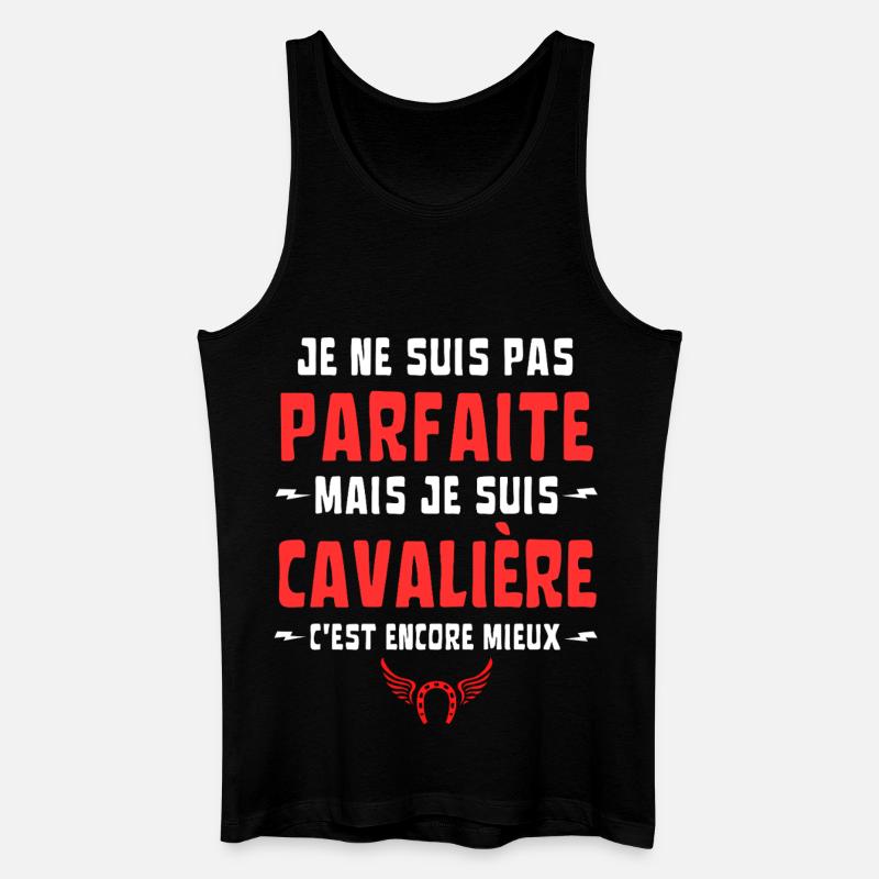 ICH BIN NICHT PERFEKT, ABER LEICHTSINNIG - Männer Bio Tank Top - Schwarz