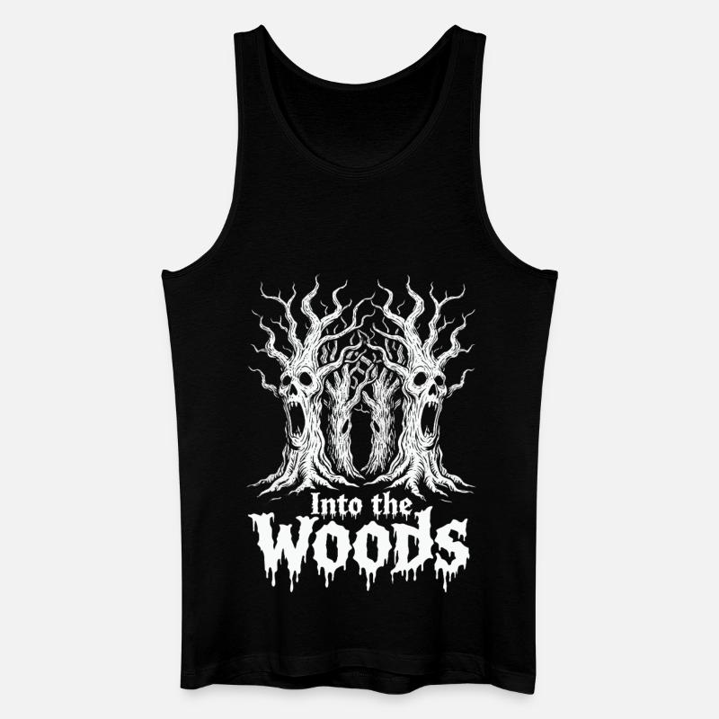 Into the Woods Totentraum - Männer Bio Tank Top - Schwarz