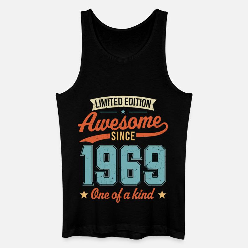 Genial seit 1969 - Männer Bio Tank Top - Schwarz