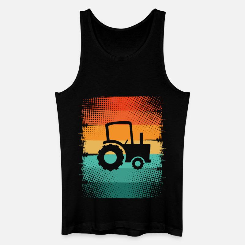 Traktor - Männer Bio Tank Top - Schwarz