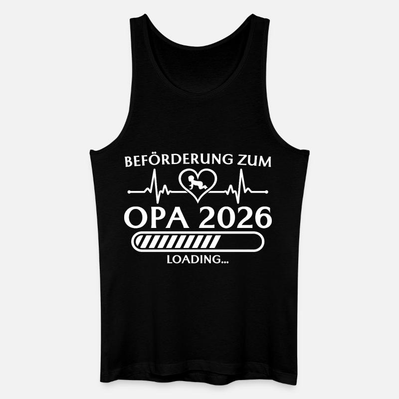 Promotion à Papy 2026 invite - Débardeur bio Homme - noir