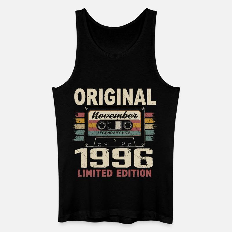 November 1996 Geschenk November 1996 - Männer Bio Tank Top - Schwarz