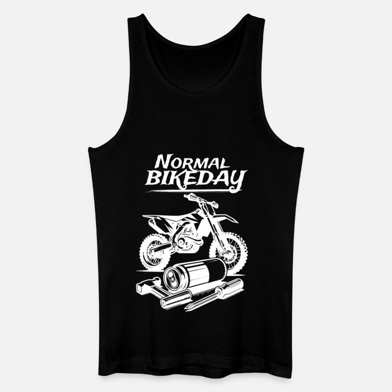 Normal Bikeday - Männer Bio Tank Top - Schwarz