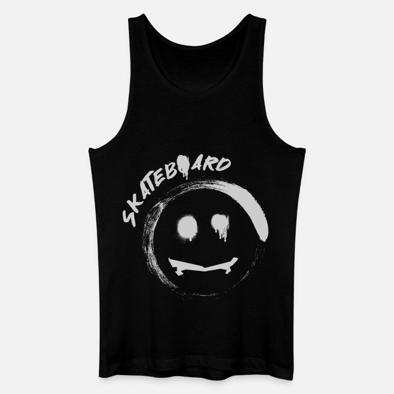 Skateboard - Männer Bio Tank Top - Schwarz