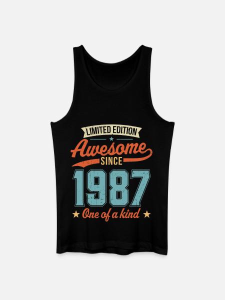 Awesome Since 1987 - Men’s Organic Tank Top - black