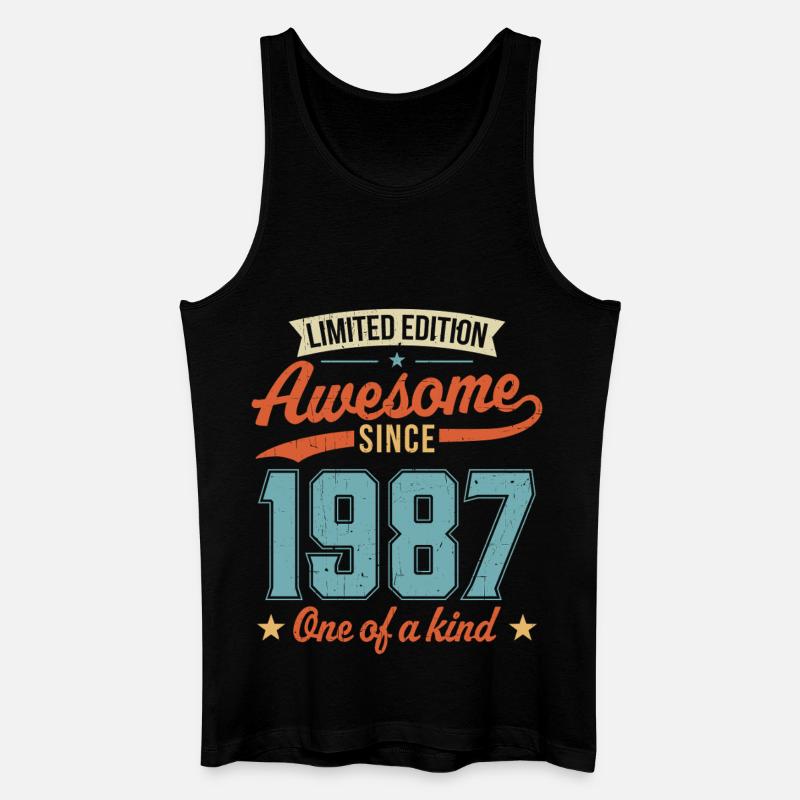 Großartig seit 1987 - Männer Bio Tank Top - Schwarz