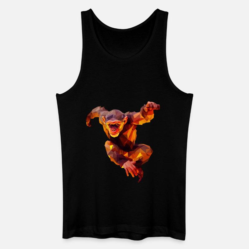 Polygon Orangutan Sprinter - Männer Bio Tank Top - Schwarz